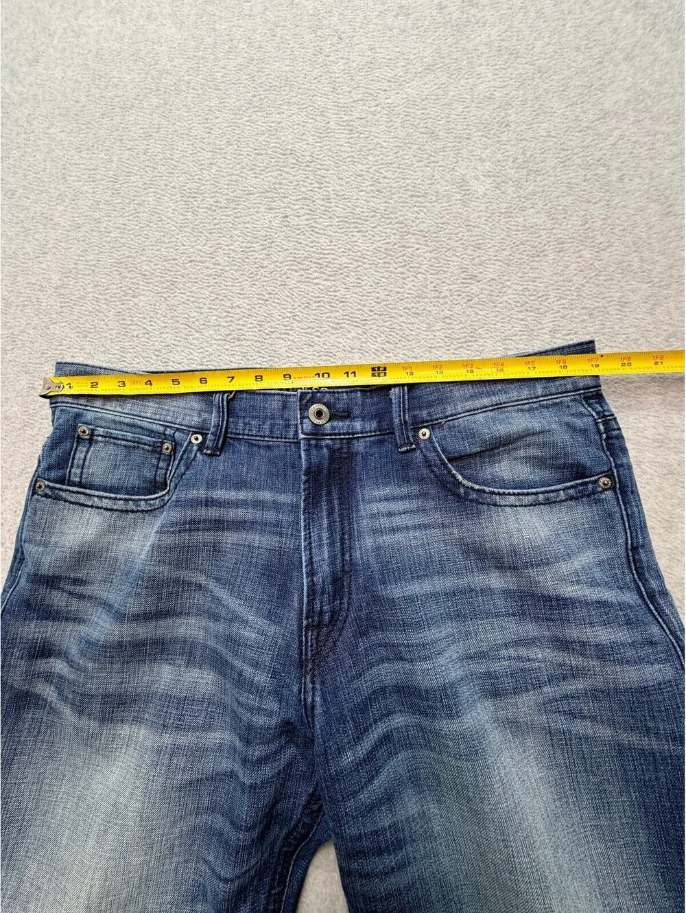 Express Mens Jeans Blake Loose Fit Straight Leg 36x32 Blue 1912